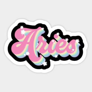 Groovy Aries Sticker